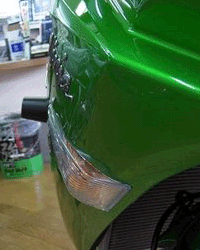 車体からこのぐらいはみ出しています
