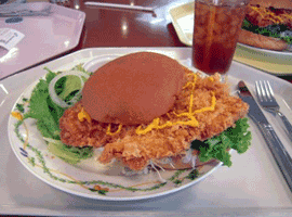 昼ごはんのインディーバーガーです